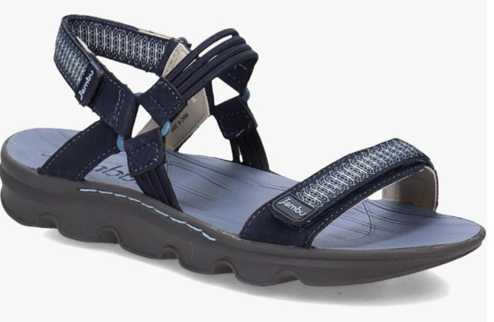 JAMBU JBU SEASIDE WATER READY SPORT FLAT SANDAL BLUE WOMENS SIZE 8M